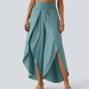 47- NWT HALARA BREEZEFUL HIGH WAISTED POCKET PALAZZO FLOWY WIDE LEG PANTS